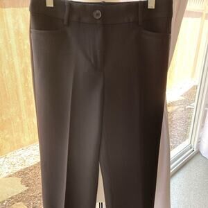LOFT Black Career Dress Trousers Pants Classic Straight-Leg Size 2P
